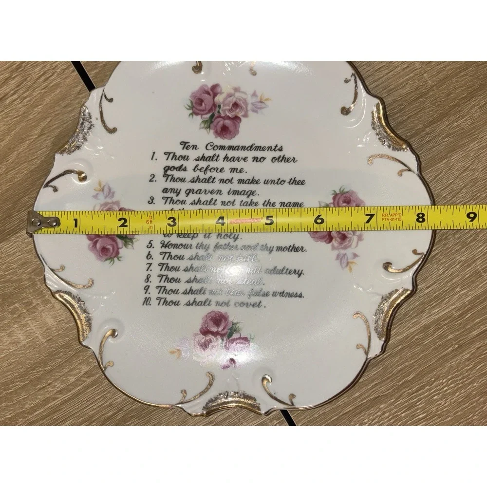 Antique Plate Lot 2 PK Silesia Porcelain Japanese Collector Floral Religious